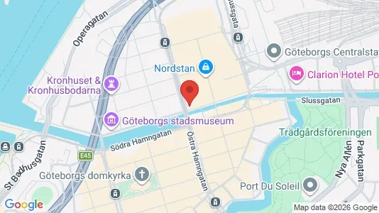 Kontorslokaler att hyra i Göteborg Centrum - kort over placeringen