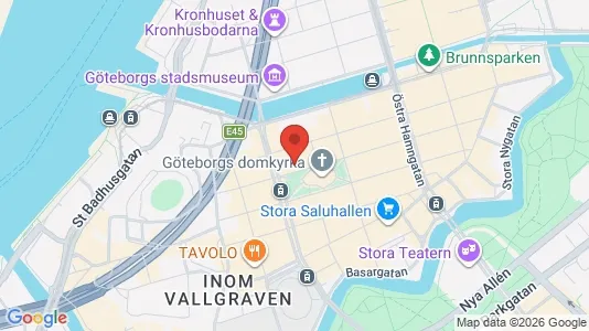 Kontorslokaler att hyra i Göteborg Centrum - kort over placeringen