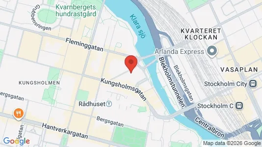 Kontorslokaler att hyra i Kungsholmen - kort over placeringen