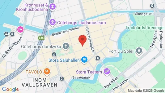 Kontorslokaler att hyra i Göteborg Centrum - kort over placeringen