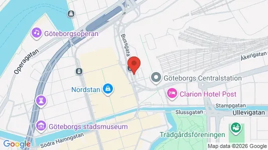 Kontorslokaler att hyra i Göteborg Centrum - kort over placeringen