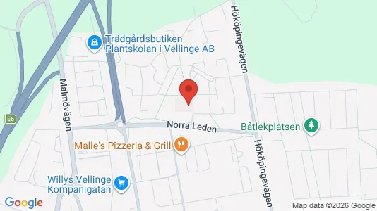 Kontorslokaler att hyra i Vellinge - kort over placeringen