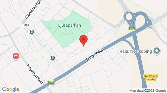 Affärslokaler att hyra i Norrköping - kort over placeringen