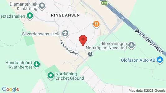 Affärslokaler att hyra i Norrköping - kort over placeringen